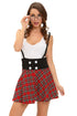 Teasing Schoolgirl 2pcs Suspending Skirt Dress